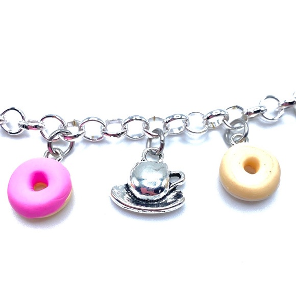 Coffee And Donuts Charm Bracelet - Picture 7 of 11